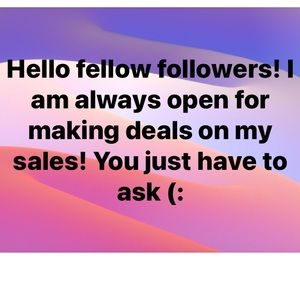 Make me some offers!